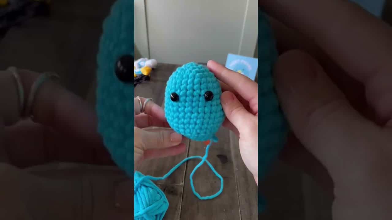 First time crochet and used a Woobles kit. I added a small personal touch :  r/crochet